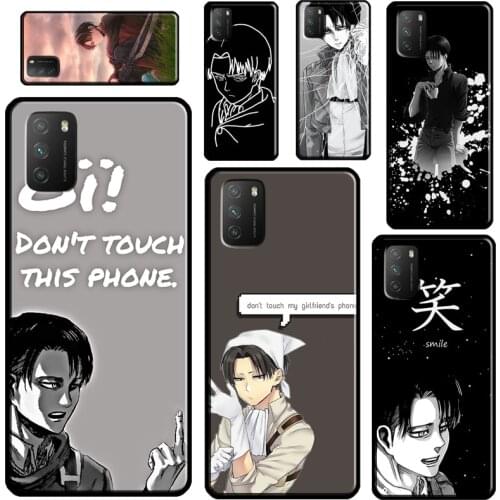Levi Ackerman Anime For POCO X3 Pro F2 F3 M3 Case For Xiaomi Mi 11 Ultra Note 10 Lite Mi A3 9T 10T Pro Cover