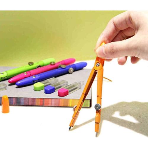 Drawing Compasses Math Geometry Tools Surveying Mapping School Drafting with Lead Core Student Exam Painting Stationery Supply