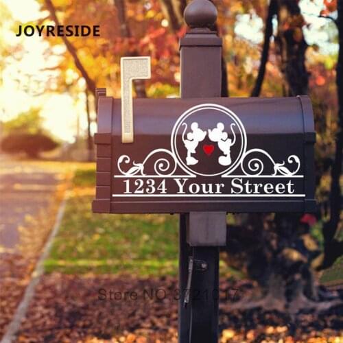 Mailbox Decoration Sticker Custom Personalized Address Mail Boxes Art Decor Design Decals Stickers Vintl Removable Decals M494