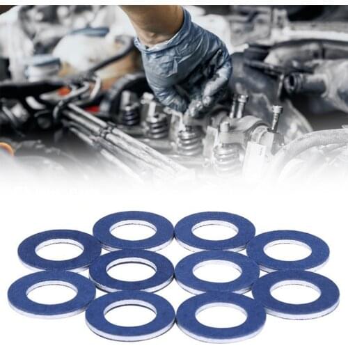 For Camry Lexus Corolla 90430-12031 10Pcs Oil Drain Plug Washers Car Engine Oil Pan Gaskets Car Replacements