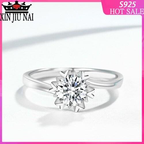 Sterling silver classic popular original fashion simple and beautiful inlaid zircon ladies ring jewelry holiday gift