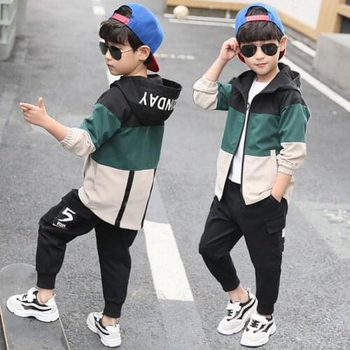 Spring Autumn Kids Clothes Set Spring Kids Boys Clothing Set Sports Suit Fashion Children Costume 4 6 8 10 12 13 Years Boys