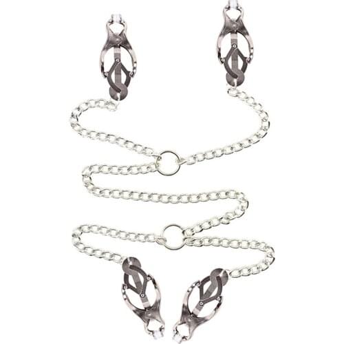 Metal Nipple Clamps Bdsm Bondage Nipple Clips Massager Stimulator Clit Labia Clip Sex Toys for Women Breast Sex Adult Game