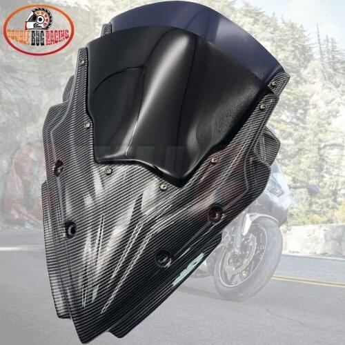 Motorcycle Racing Sports Carbon Fiber WindScreen Windshield Deflector Viser Visor For KAWASAKI NINJA650 NINJA 650 2017 2018 2019