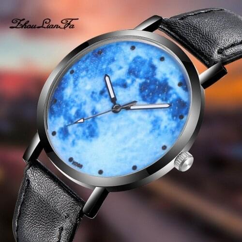 Men Quartz Watch Adjustable Leather Band Sports Casual Watches Gift LXH