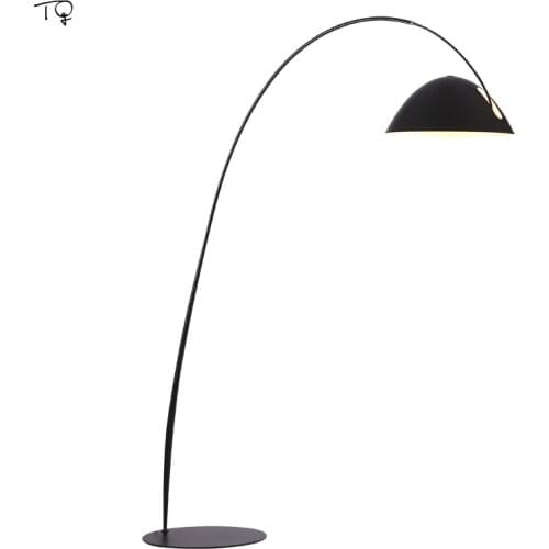 Nordic Ins Fishing Floor Lamp Metal Iron Art Modern Designer Atmosphere Led Hanging Lamp Living Room Study Bedside Bedroom Salon