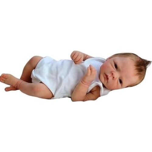 2021 New 18inch Reborn Baby Dolls Handmade Newborn Doll Full Silicone Body Doll