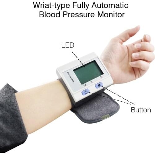 Health Care new tensiometro digital Blood Pressure Monitor Wrist tonometer Automatic Sphygmomanometer Blood Pressure Meter