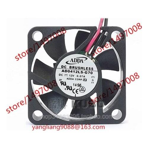 ADDA AD0412LS-G70 DC 12V 0.07A 2-Wire 40x40x15mm Server Cooling Fan