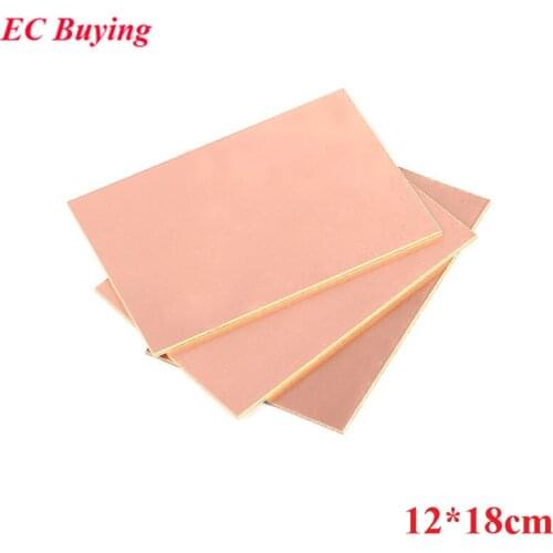 PF PCB Single Side Copper Clad Plate 12*18cm Laminate Circuit Board DIY Kit 12x18cm Universal Board Thickness 1.4mm