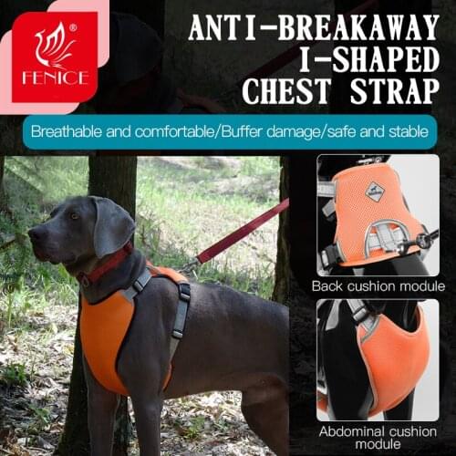 Pet Harness Nylon Fenice Reflective Comfortable and Breathable Explosion-proof Small Medium Large Outdoor Camping Supplies