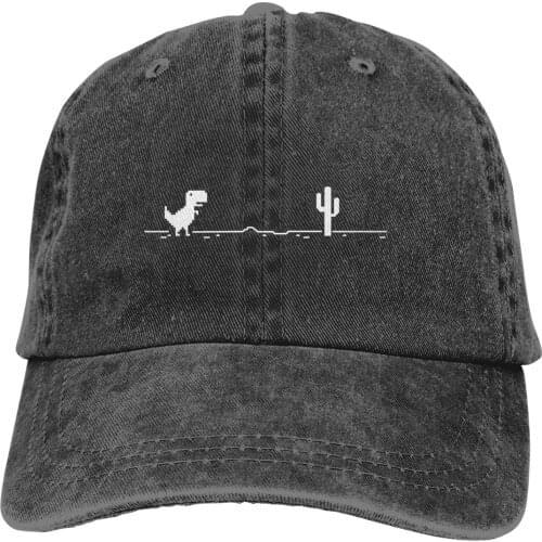 Adjustable Solid Color Baseball Cap Trex Cactus Offline Washed Cotton Linux Program it crowd Programer Sports Woman Hat