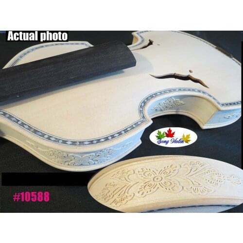 Carving rib neck SONG Brand unfinished violin 4/4, great inlay purfling #10588