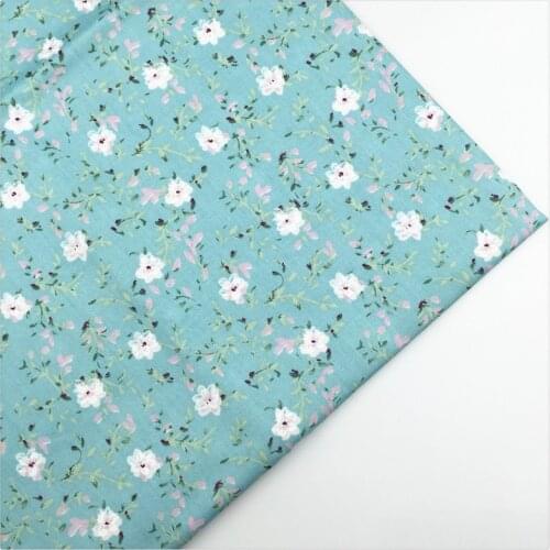 Syunss,Mix Colors Floral Print Cotton Twill Fabric Sewing Baby Toy Bedding Quilting Cloth Craft Tecido DIY Tissu Patchwork Telas