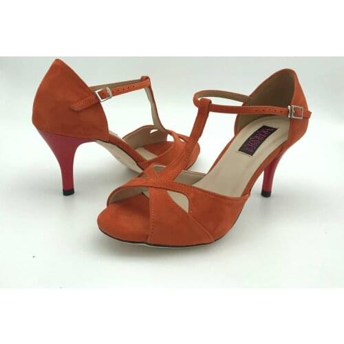 Sexy Flamenco Dance Shoes Argentina Tango Shoes pratice shoes Party shoes T6226ORS Leather Hard Sole 7.5cm 9cm heel available