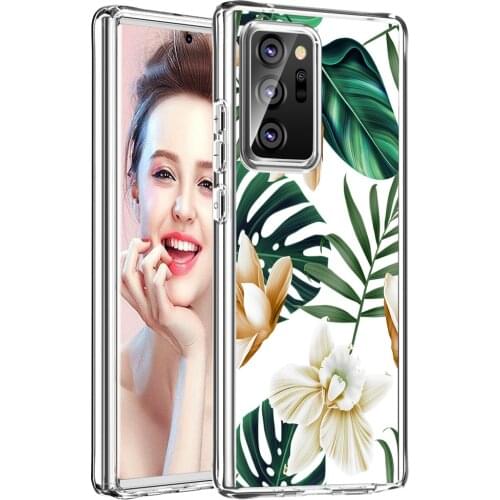 Flowers Shockproof Case for Samsung Galaxy Note 20 Ultra Hybrid Hard + TPU 2 in 1 Case for Samsung Galaxy Note 20 Defense Shield