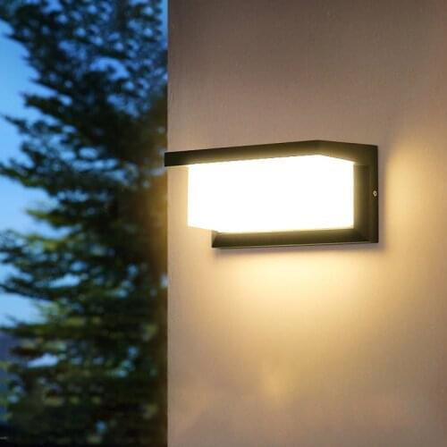 Light Control Motion Sensor Outdoor Wall light 18W /30W/50W Ip65 Waterproof Exterior Wall Lamps Led Stairwell Porch Lighting