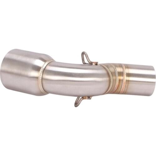 Slip On Motorcycle Exhaust Mid Connect Tube Middle Pipe Stainless Steel Keep Catalyst For Benelli BJ300GS 302R All Years