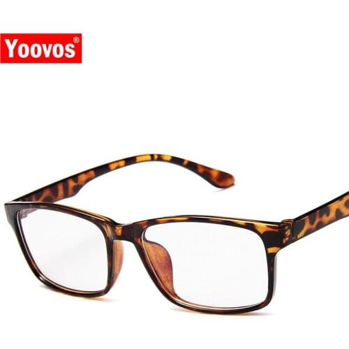 Yoovos Glasses Frame Women 2021 Retro Eyeglasses For Women Vintage Okulary Plastic Eyewear Frame Men Classic Gafas De Hombre