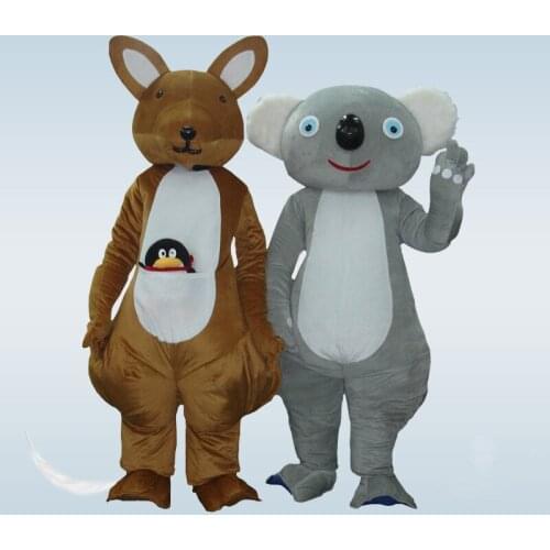 Hot Sale 2019 Adult Lovely Koala Kangaroo Mascot Costume Custom Made Mascot Fancy Dress Costumes Animal Costume Party Costumes