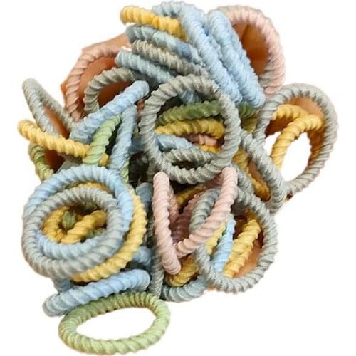 100 Each Pack of Babys Small Rubber Band Childrens Hair Circle Girls Headband Cute Headdress