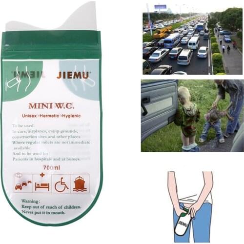 4Pcs/Pack Unisex Car Emergency Urine Bag Leak-proof Disposable Portable Toliets Handy Outdoors Mini WC