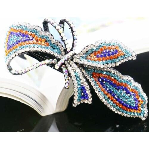 43*90mm Hair Accessory Hair Clip Wedding Headdress Bridal Head Bands Headband Inlaid Rhinestone Clamps Jewelry Making