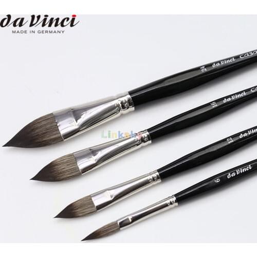 Da Vinci Watercolor Series 898 Casaneo Paint Brush, Oval Pointed Wash New Wave Synthetics,Excellent for watercolor, gouache