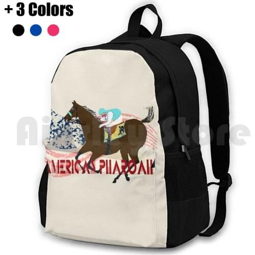American Pharoah-Derby 2015 Outdoor Hiking Backpack Riding Climbing Sports Bag American Pharaoh Triple Crown Horse Thoroughbred