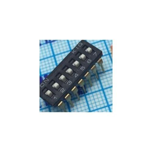 FREE SHIPPING 10PCSx China Quality KI-07 Black 7P DIP Switch 2.54mm 7 Position IC Encoder Switch Slide Switch KI-07H
