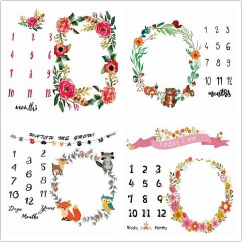 Baby Play Mats Kids Crawling Carpet Infant Milestone Photography Props Cloth Child Game Rug Room Decoration Accessories