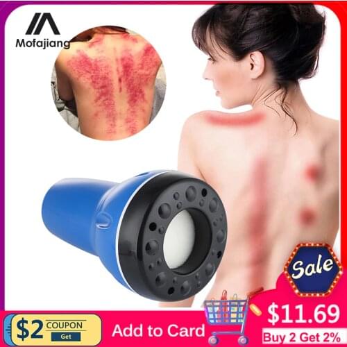 Electric Scraping Cupping Cans Guasha Suction Massager Negative Pressure Meridian Fat Burning Slim Heating Therapy Physiotherapy