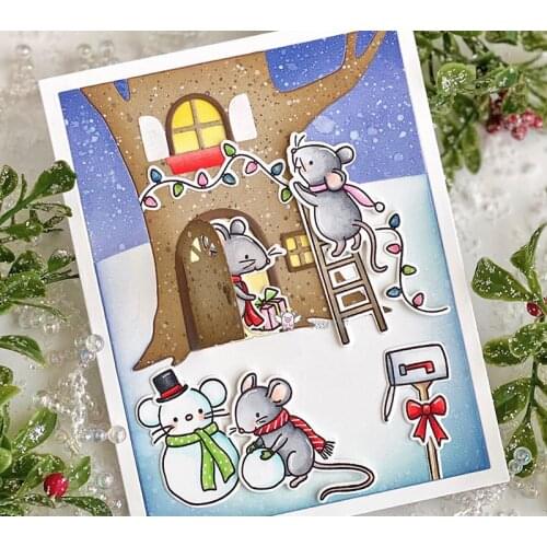 Mmao Crafts Metal Steel Cutting Dies New Tree stump house frame Stencil For DIY Scrapbooking Paper/photo Cards Embossing Dies