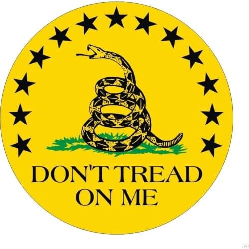 LLY-1259 Dont Tread on Me Snake Funny Car Sticker Fashion Cars Accessories PVC Auto Decoration Waterproof Sunscreen Decals