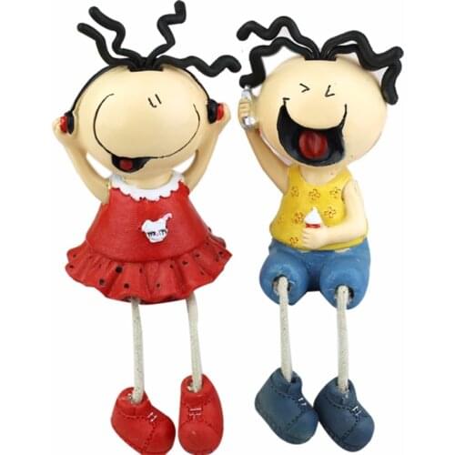 New Hot Zakka Resin Hanging Feet Doll Creative Room Accessories Wedding Gift Resin Ornament Christmas Gift Home Decoration