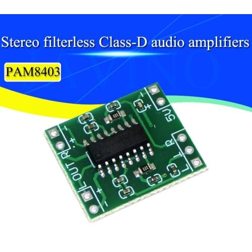 PAM8403 Super Mini Digital Amplifier Board 2 * 3W Class D Digital 2.5V To 5V Power Amplifier Board Efficient