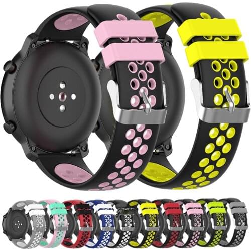 Silicone Bands For Samsung Galaxy Watch 3 45mm 41mm 46mm 42mm Sports Strap Watchband For Samsung S3 / Active 2 Watch Bracelet