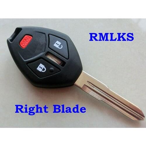 RMLKS 2+1 Button Remote Key Shell Case Fob fit for Mitsubishi Endeavor Galant Lancer Outlander MIT11R Blade