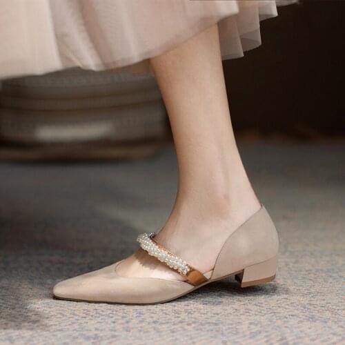 Dovereiss Fashion Womens Shoes summer apricot Elegant Pure color consice Chunky heels Pumps sexy Office lady