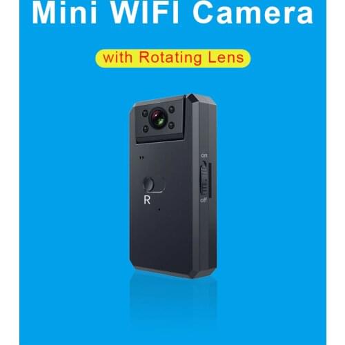 Remote WiFi Mobile Phone App Hotspot Direct Connection Control Camera 180 Degree Rotation Wide-Angle Smart Photography Camera