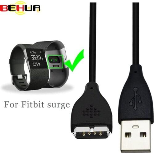 BEHUA Usb Charging Cable Charger For Fitbit Surge Fitness Quick Smartwatch Wristband Cargador de pulsera de reloj Watch Charger
