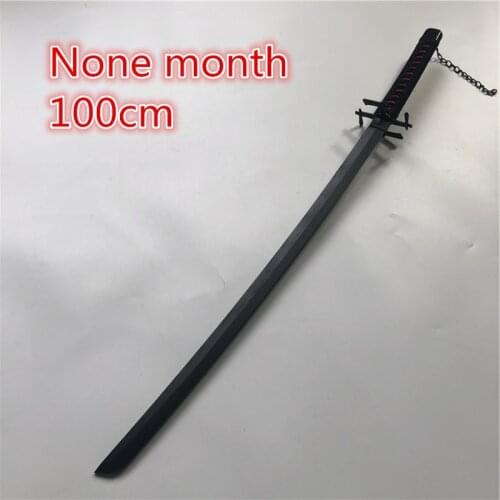 1:1 Cosplay Bleach Kurosaki ichigo sword Prop none Moon Sword Role cosplay Bleach Wood Sword Weapon 100cm