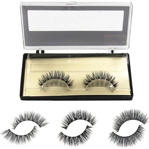 1 Pair Soft Mink Natural Long Thick False Fake Eyelashes Eye Lashes Extension