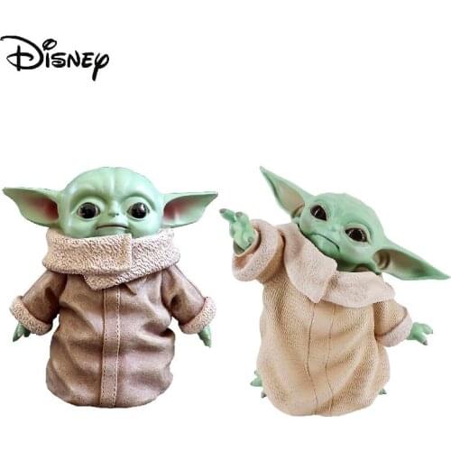 15cm Cute Baby Yoda The Mandalorian Hot Movie Star Wars PVC Action Figure Model Collection Decoration Doll Toy Gift For Children