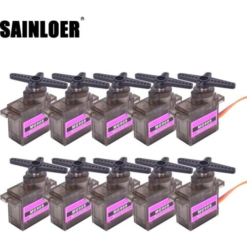 2/5/10/20 pcs/lot MG90S Metal gear Digital 9g Servo SG90 For Rc Helicopter Plane Boat Car MG90 9G Trex 450 RC Robot Helicopter