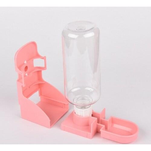 3 Colors Pet Birds Plastic Drinker Water Bottle Hanging Dispenser Feeder Automatic Fountain for Pet Squirrel Rabbit Drinking