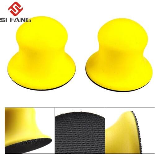 3 Inch 70MM PU Foam Sanding Disc Holder Sandpaper Backing Polishing Pad Hand Grinding Block for Hook and Loop Sanding Disc