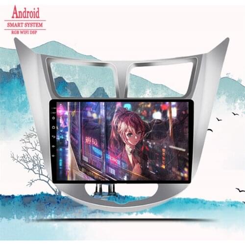 Car Radio For Hyundai Solaris Accent Verna 2010 2011 2012 2013 2014 2015 2016 Android 10.0 Multimedia Player Navigation GPS DVD