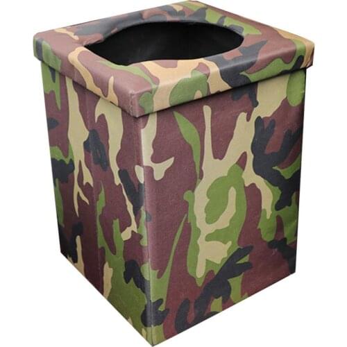 Car Toilet Waterproof Folding Toilet For Outdoor Self-driving Camouflage Storage Bins Seating Portable For Camping Travel