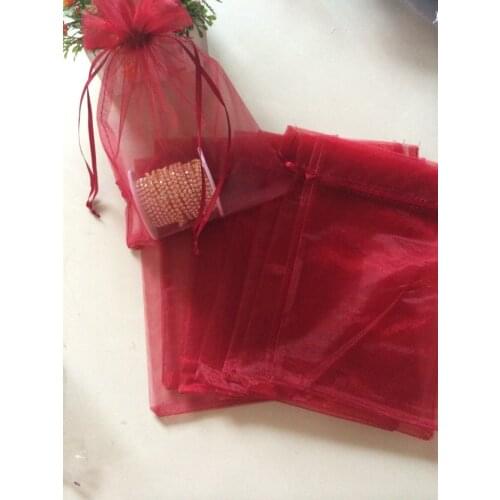 Free Shipping,100pcs/lot Dark Red/Burgundy 17x23cm,Christmas & Wedding Gift Bags,Jewelry Bags Gift packing Pouches